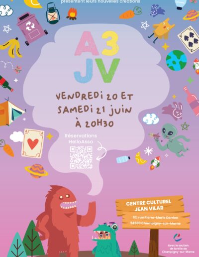 Affiche spectacle 2025 - Association A3JV