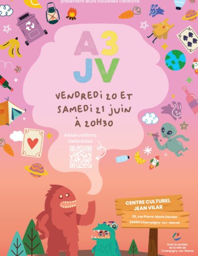 Affiche spectacle 2025 - Association A3JV