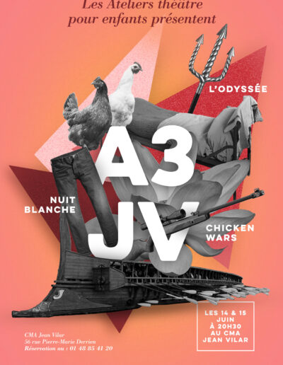 Affiche spectacle 2018 - association A3JV