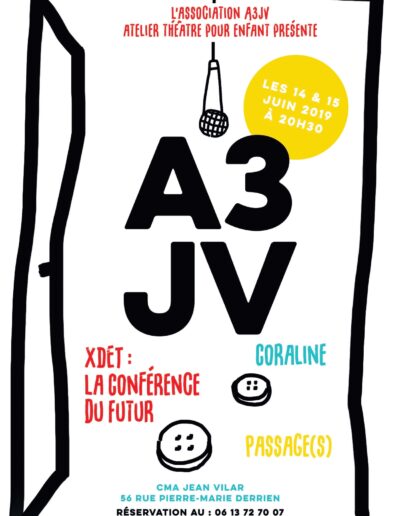 Affiche spectacle 2019 - Association A3JV