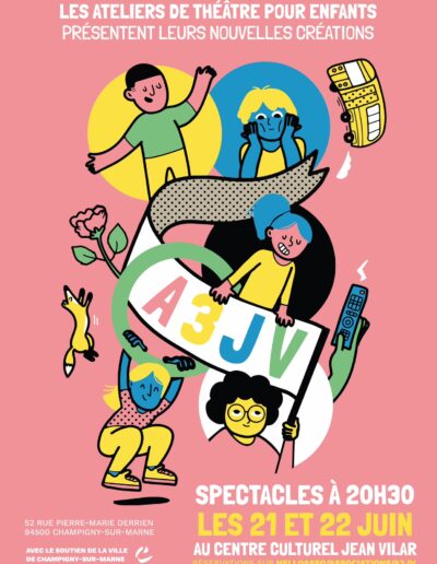 Affiche spectacle 2024 - Association A3JV