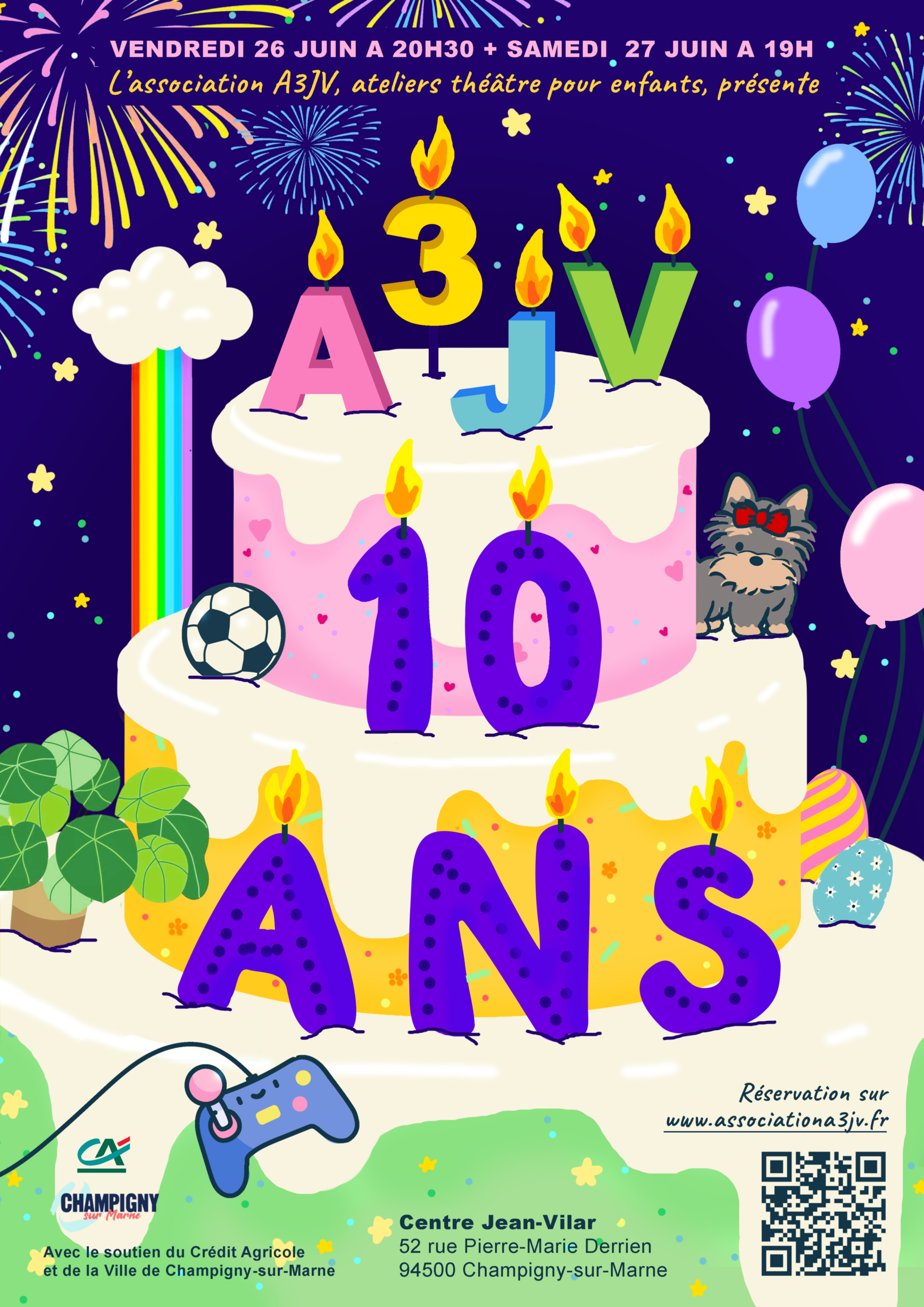 Affiche spectacle 2026 - Association A3JV